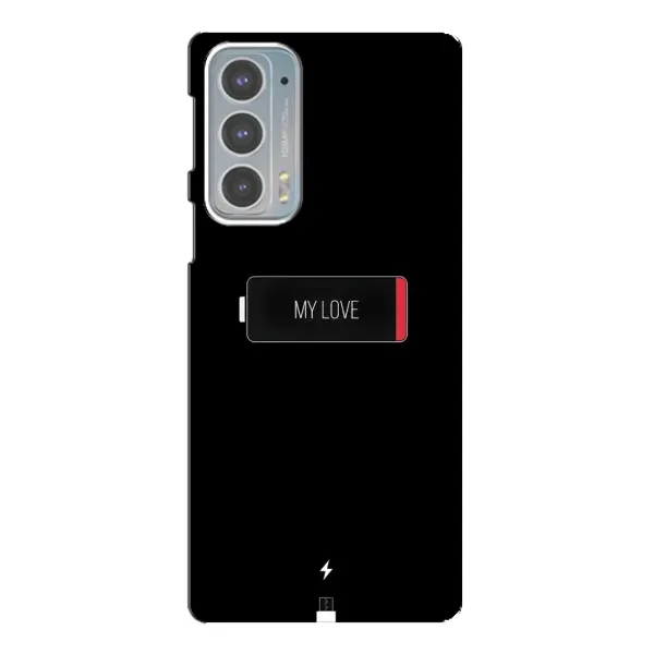 Чехол с принтом «Love battery» для Motorola Edge 20 Чехол с принтом «Love battery» для Motorola Edge 20