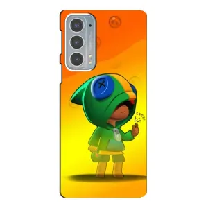 Чехол для Motorola Edge 20 Бравл Старс (VPrint) (Хлопчик Леон)