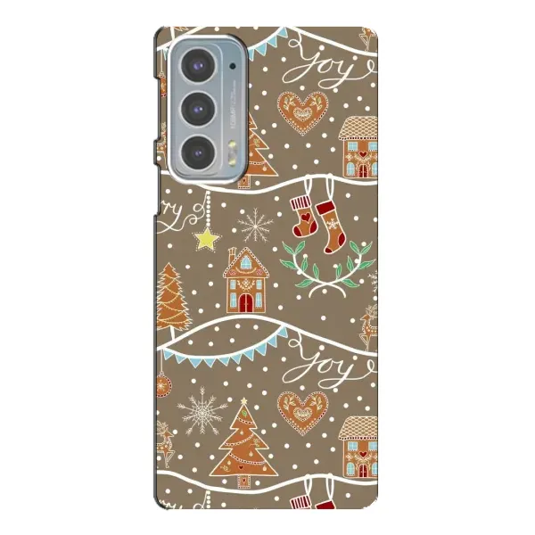 Чехол с принтом «Новогодние пряники» для Motorola Edge 20