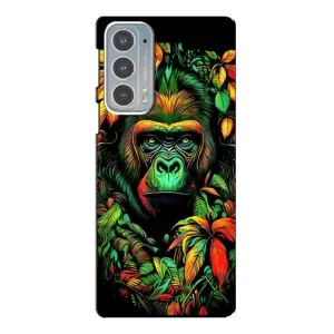 Чохол з Мавпами Motorola Edge 20 - (AlphaPrint) (Мавпа в квітах)