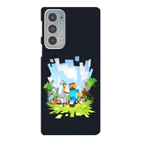 Чехол с принтом «персонажи Minecraft» для Motorola Edge 20