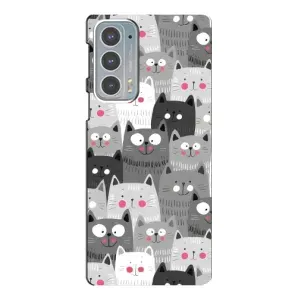 Чохли з Котиками для Motorola Edge 20 (VPrint) (Мальовані котики)