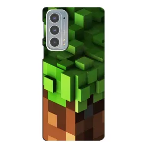 Чехол Майнкрафт на Motorola Edge 20 (AlphaPrint) Minecraft (текстура Майнкрафт)