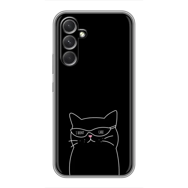 Чехол с принтом «Равнодушный кот» для Motorola Edge 30 Pro