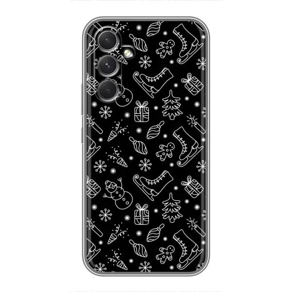 Чохол з принтом «Новорічний фон» для Motorola Edge 30 Pro