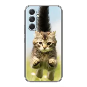 Чехлы с Котиками для Motorola Edge 30 Pro (VPrint) (Прыжок кота)