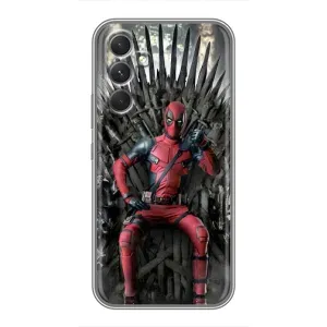 Чехлы Фильмы для Мооторола Эдж 30. (VPrint) (Дэдпул на троне)