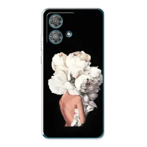 Чехлы (ART) Цветы на Motorola Edge 40 Neo (VPrint) (Білі квіти)