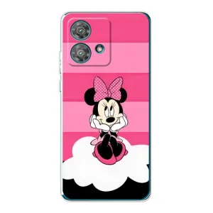 Міккі Маус чохол для Motorola Edge 40 Neo (AlphaPrint - Мультяшні) (Дівчинка Maus)