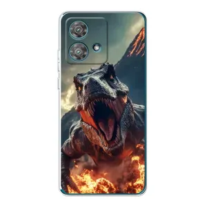Чохол з принтом «Вогняний динозавр» для Motorola Edge 40 Neo