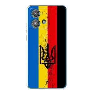 Украинские Чехлы для Motorola Edge 40 Neo с картинкой УПА (AlphaPrint) (Флаг УПА)