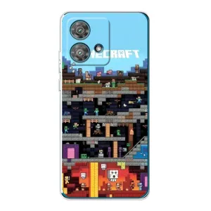 Чохол Майнкрафт на Motorola Edge 40 Neo (AlphaPrint) Minecraft (фон Minecraft)