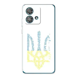 Чохли для Motorola Edge 40 Neo Укр. Символіка (AlphaPrint) (Герб з букв)