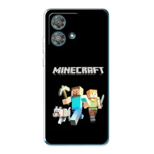 Чохол Майнкрафт на Motorola Edge 40 Neo (AlphaPrint) Minecraft (герої Minecraft)