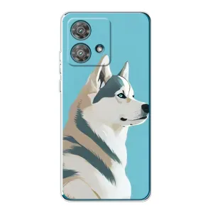 Чохол з Хаскі Motorola Edge 40 Neo - (AlphaPrint) (Хаскі арт)