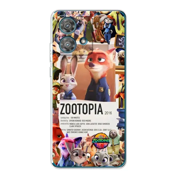 Чохол з принтом «Постер Зоотрополіс» для Motorola Edge 40 Neo