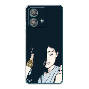 Чохол з друком для Motorola Edge 40 Neo - (Мода) (AlphaPrint) (Гарна дівчина)