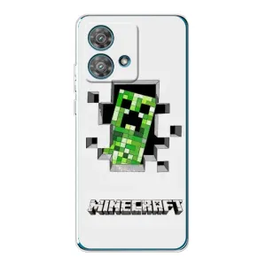 Чохол Майнкрафт на Motorola Edge 40 Neo (AlphaPrint) Minecraft (кріпер Майнкрафт)