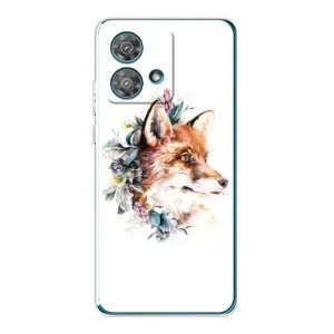 Чохли з картинкою Лисичка для Motorola Edge 40 Neo (VPrint) (Лиса в квітах)