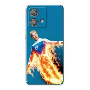 Чохол з принтом «Людина-факел у вогні» для Motorola Edge 40 Neo