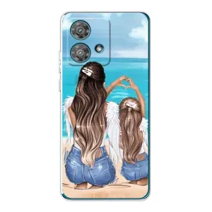 Чехол с печатью для Motorola Edge 40 Neo - (Мама с ребенком) (AlphaPrint)