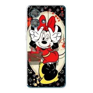 Чохол Disney Mouse Motorola Edge 40 Neo (PREMIUMPrint) (Мінні peace)