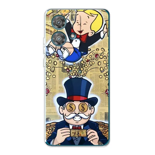 Чехол с принтом «Монополия Мен» для Motorola Edge 40 Neo