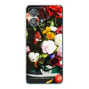 Бренднові Чохли для Motorola Edge 40 Neo - (PREMIUMPrint) (Nike цветы)