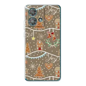 Новорічні, Святкові Чохли для Motorola Edge 40 Neo - 2024 год (Новорічні пряники)