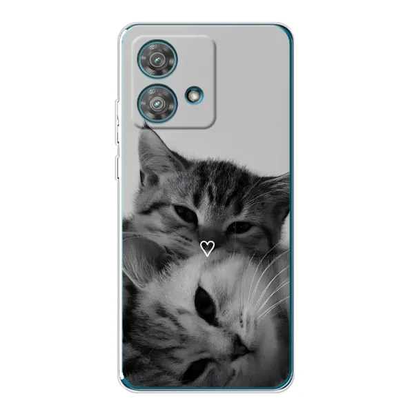Чехол с принтом «Пара котов» для Motorola Edge 40 Neo Чехол с принтом «Пара котов» для Motorola Edge 40 Neo