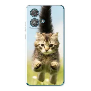 Чохли з Котиками для Motorola Edge 40 Neo (VPrint) (Прижок кота)