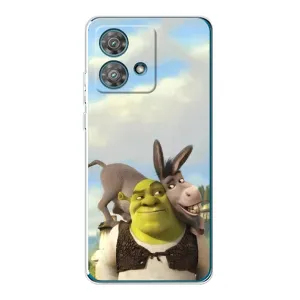 Чохол з мультфільмом Шрек на Motorola Edge 40 Neo (Шрек та Осел)