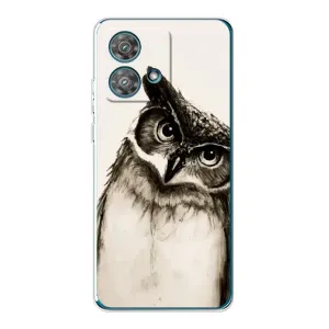 Чохол з пташками на Motorola Edge 40 Neo (VPrint) (Сова)