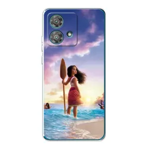 Чохол з принтом «Моана з веслом» для Motorola Edge 40 Neo
