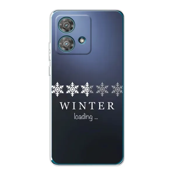 Чехол с принтом «Winter loading» для Motorola Edge 40 Neo