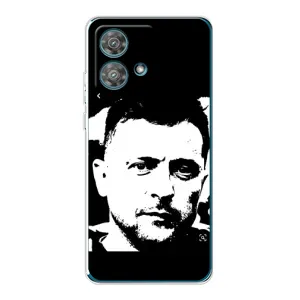 Чохол для Motorola Edge 40 Neo (AlphaPrint - с принтом Зеленського) (Зеленский АРТ)