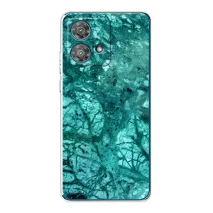 Мраморний чехол на Motorola Edge 40 Neo (VPrint) (Зелений мрамор)