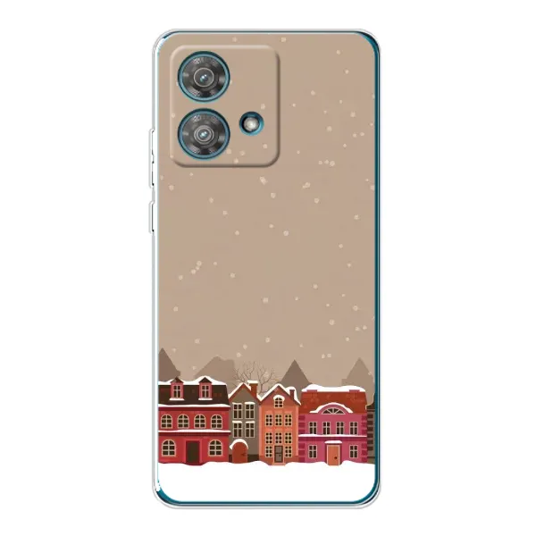 Чехол с принтом «Зимний город» для Motorola Edge 40 Neo