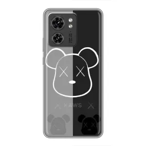 Чехлы для Motorola Edge 40 Pro - Bearbrick Louis Vuitton (PREMIUMPrint) (БеарБрик глаза)