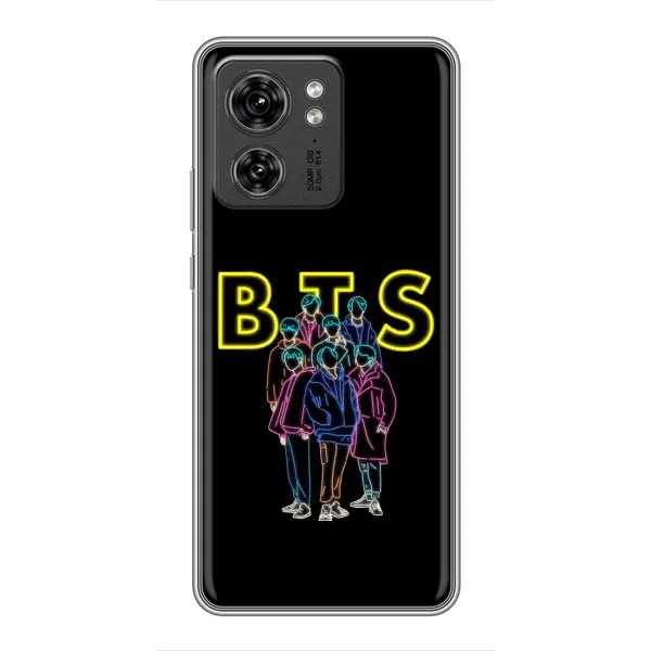 Чехол с принтом «BTS стайл» для Motorola Edge 40 Pro