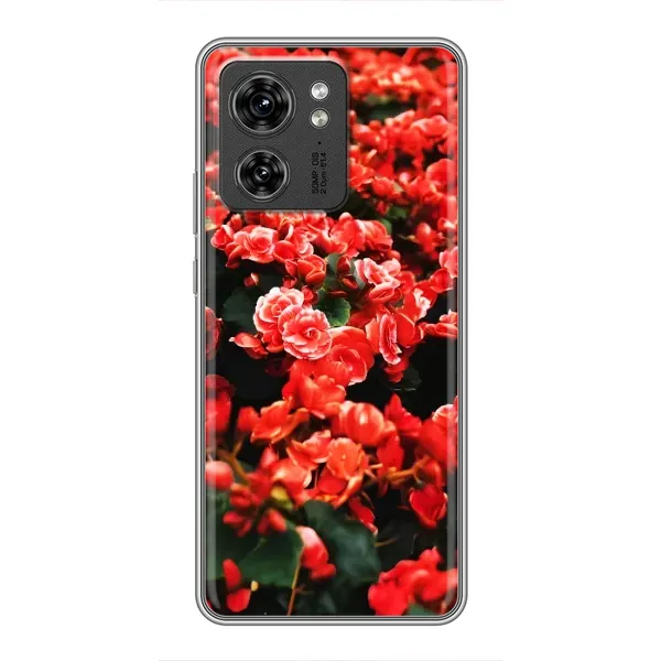 Чехол с принтом «Цветы красные» для Motorola Edge 40 Pro Чехол с принтом «Цветы красные» для Motorola Edge 40 Pro