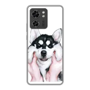 Чехол с Хаски для Motorola Edge 40 Pro - (AlphaPrint)
