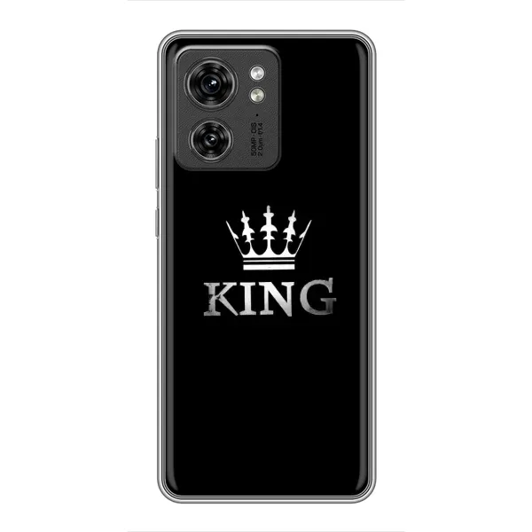 Чехол с принтом «KING» для Motorola Edge 40 Pro