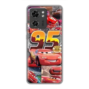 Силиконовый чехол Маквин для Motorola Edge 40 Pro (Коллаж Молния Маквин)