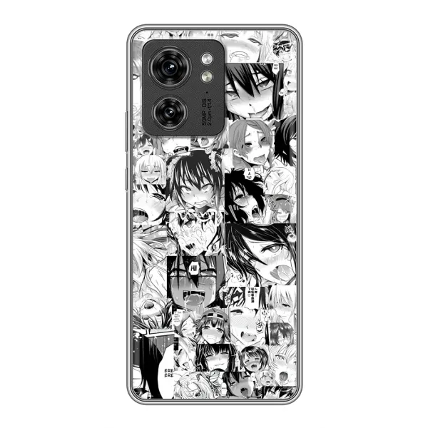 Чехол с принтом «Ahegao manga» для Motorola Edge 40 Pro