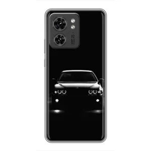 Чехол для Мото Ейдж 40 Про - с принтом БМВ (AlphaPrint) (Машина BMW)