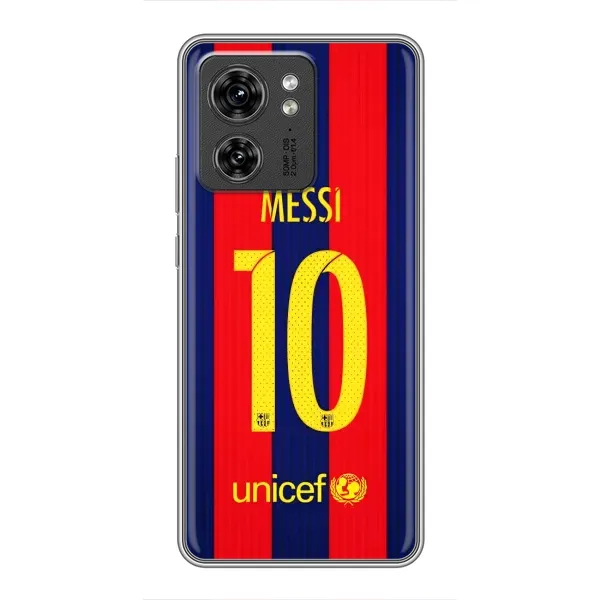 Чехол с принтом «Messi Barca 10» для Motorola Edge 40 Pro