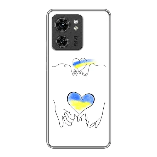 Чехол с принтом «Мир Украине» для Motorola Edge 40 Pro