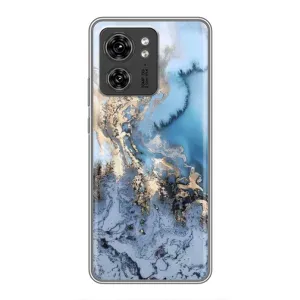 Мраморный чехол на Motorola Edge 40 Pro (VPrint) (Нежный мрамор)
