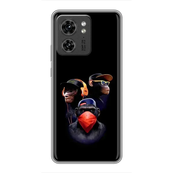 Чехол с принтом «Три обезьяны» для Motorola Edge 40 Pro